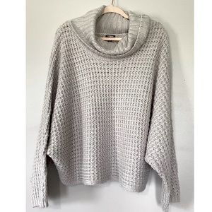 Express Cropped Cowl Neck Sweater